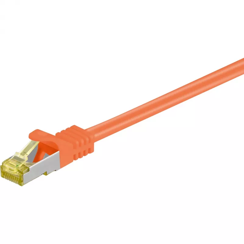 Networking Cable Goobay RJ-45 CAT7 0.25m Orange S/FTP