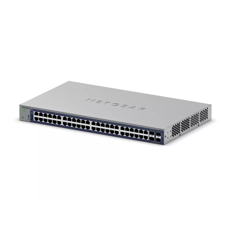 Managed Gigabit Ethernet Switch Netgear GS752TX, 48x RJ-45 10/100/1000, 10G support, 1U rack, grey