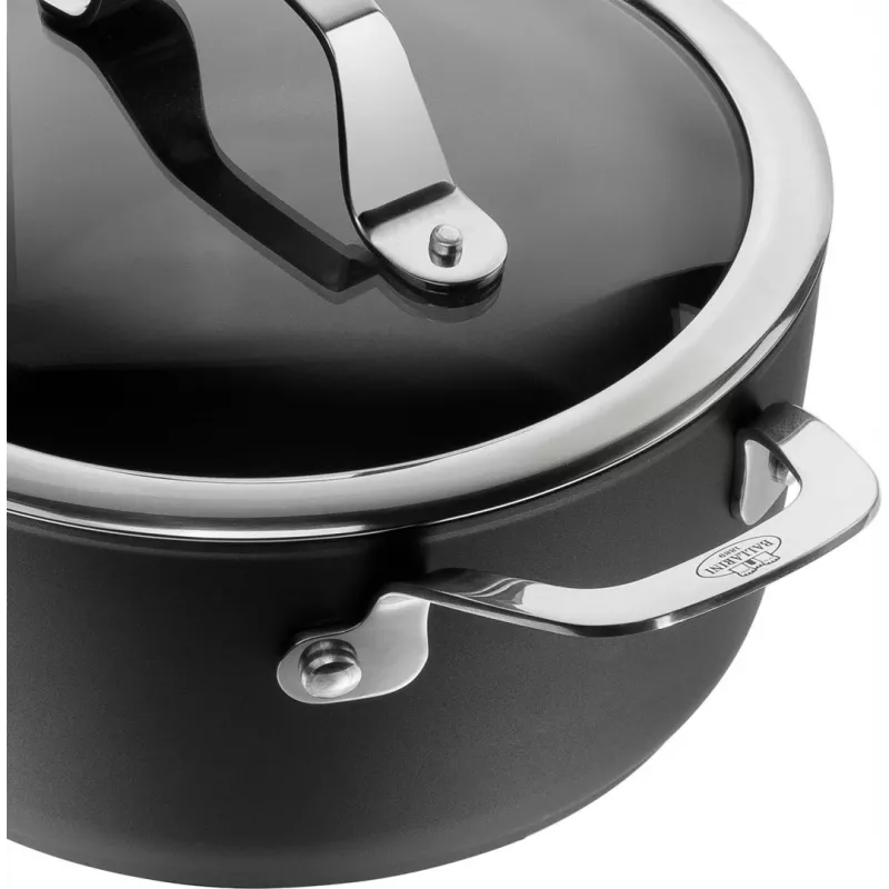 BALLARINI Alba pot with lid titanium 2.7 L ALBG2LD.20D
