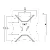 TV mount LogiLink BP0004 106.7 cm (42 inch) Black
