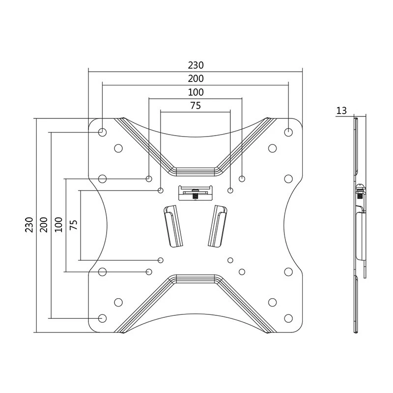 TV mount LogiLink BP0004 106.7 cm (42 inch) Black