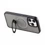 Protective magnetic phone case Joyroom JR-BP004 for iPhone 15 Pro, black, slim profile, MagSafe-compatible magnets