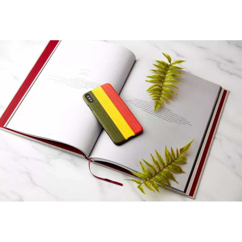 Smartphone case man and wood for iPhone XS Max – model Reggae, black