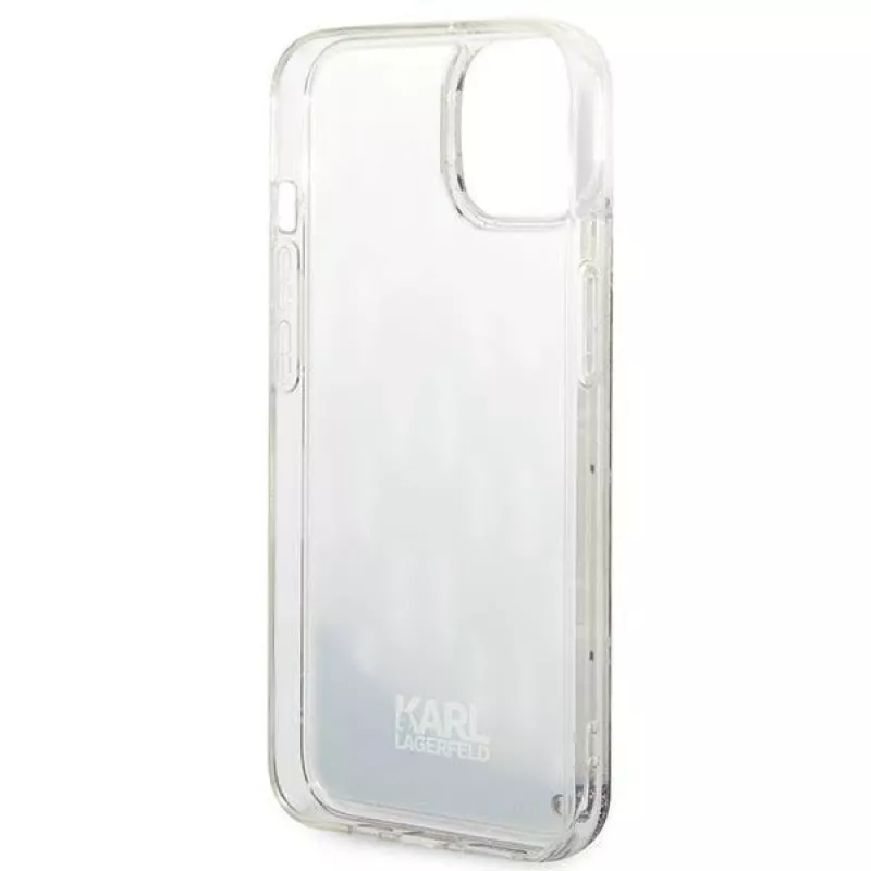 Karl Lagerfeld KLHCP14MLMNMS iPhone 14 Plus 6.7 hardcase silver / silver Liquid Glitter Monogram