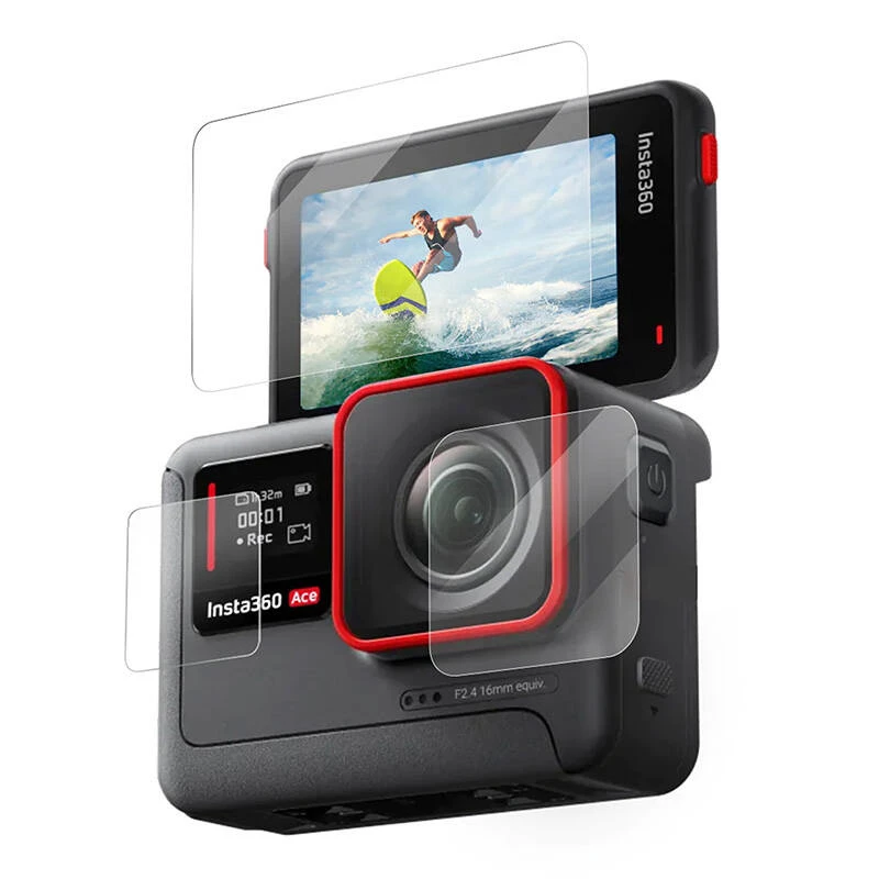 Tempered Glass Screen Protector Telesin S6-FLM-02-TIS for Insta360 Ace Pro Ace — model S6-FLM-02-TIS