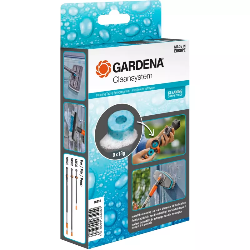 Cleaning Tabs GARDENA 18818-20 for Cleansystem — 20 tablets, descaling and cleaning