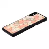 Protective smartphone case iKins for iPhone XS / iPhone X, diamond pattern, black