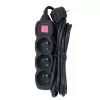 Esperanza ELK211K power extension 3 m 3 AC outlet(s) Indoor Black