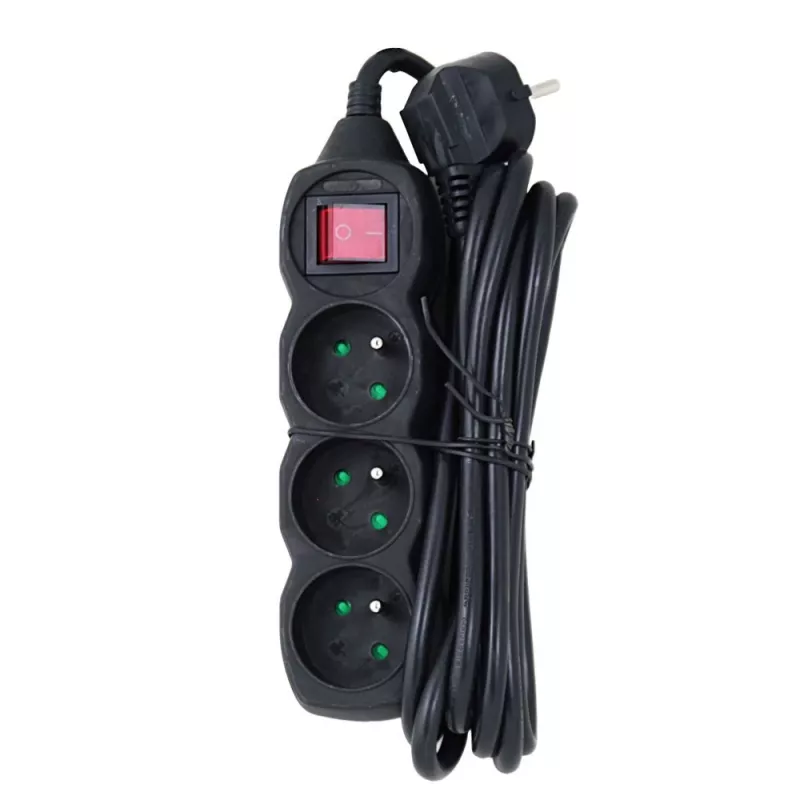 Esperanza ELK211K power extension 3 m 3 AC outlet(s) Indoor Black