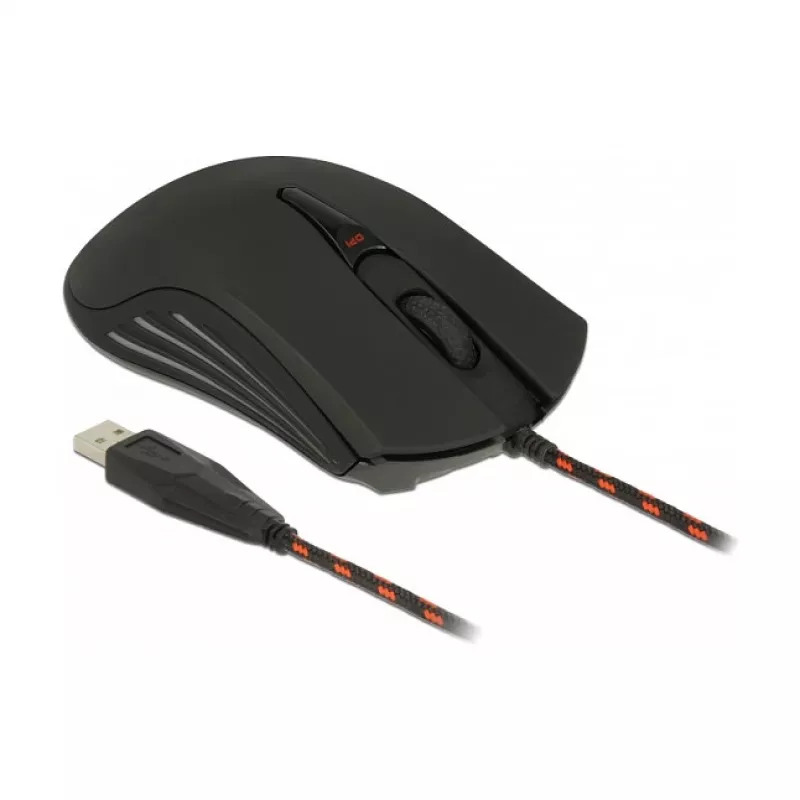 Gaming Mouse DeLOCK 12531 Ambidextrous USB Type-A Optical 4800 DPI