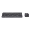 multi device keyboard and mouse set black gre