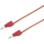 VOLTCRAFT Test Lead [Plug 4 mm - Plug 4 mm] 0.5 m Red MSB-300 (MSB-300-0.5-Red)