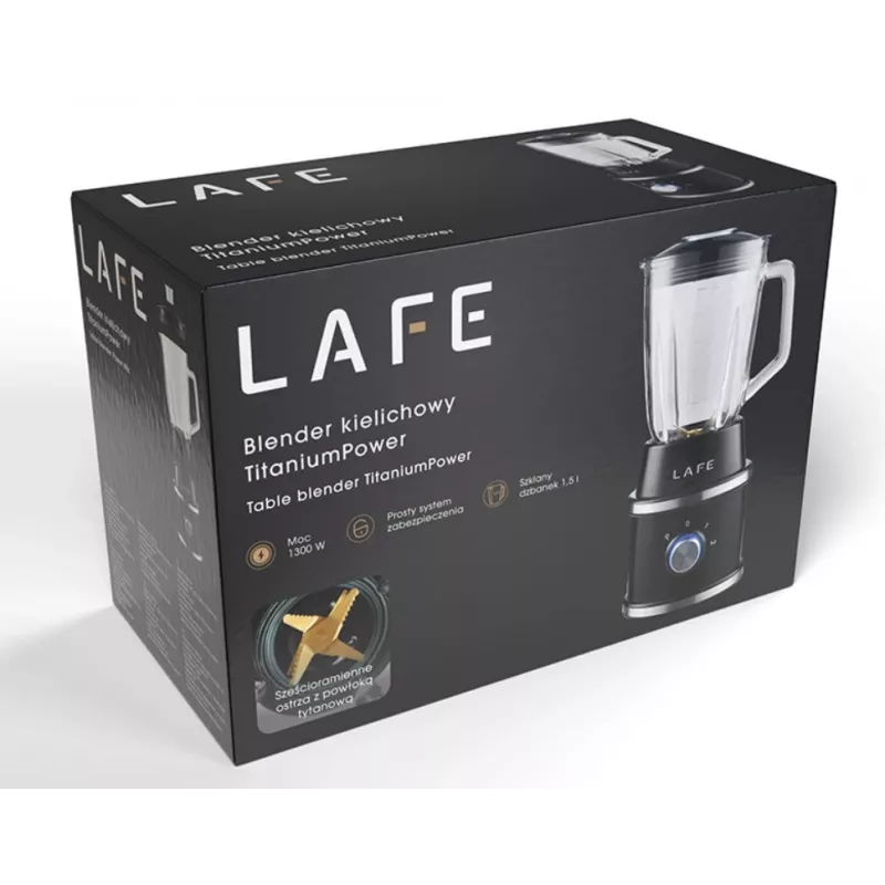LAFE Table Blender TITANIUMPOWER 1300 W 1.5 L Black