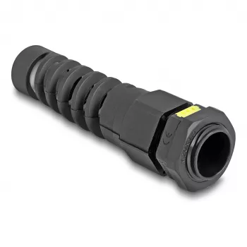 DeLOCK Cable Gland M20 with ventilation and strain relief IP68 dust and waterproof black 2 pieces