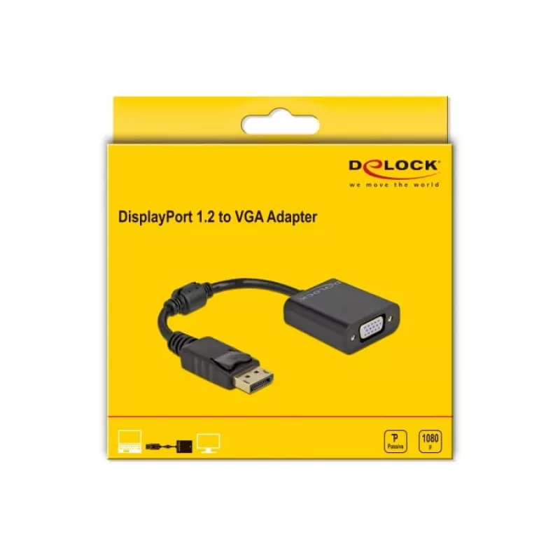 Adapter DisplayPort 1.2 male to VGA female DeLOCK 61006