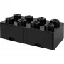 Drawer LEGO Room Copenhagen Brick 8 black — storage drawer for LEGO bricks