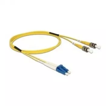 Fibre optic cable DeLOCK 84611 1m LC ST Yellow