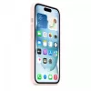 Silicone case with MagSafe for iPhone 15 - light pink