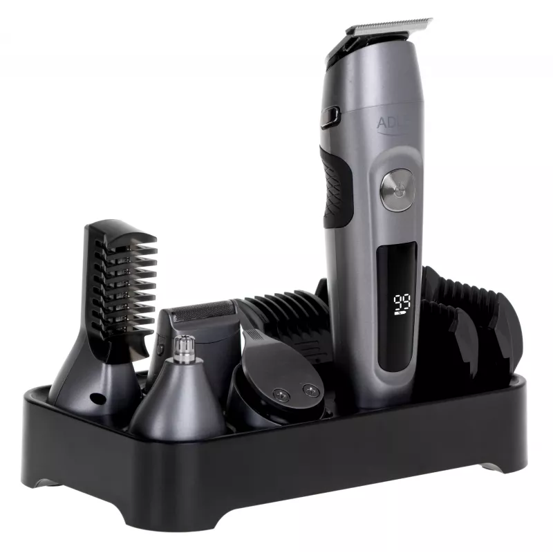 Hair and Beard Trimmer Adler AD 2944 Cordless Stainless Steel with 6 Length Steps