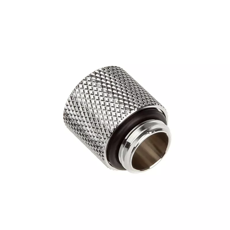 Bitspower Adapter G1/4 inch AG to G1/4 inch IG - 15mm, Silver Glossy