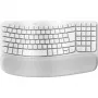 Logitech Ergo Series Wave Keys for Mac - Keyboard - Wireless - Bluetooth LE - AZERTY - French - Off-White (920-012406)