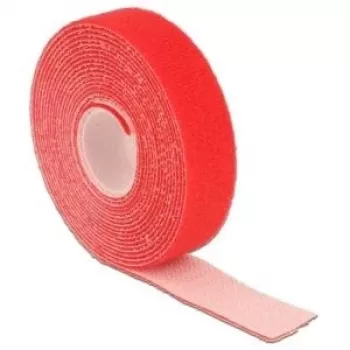 Hook-and-loop fastener tape DELOCK 18722, red, 20 mm × 3 m, 1 pc
