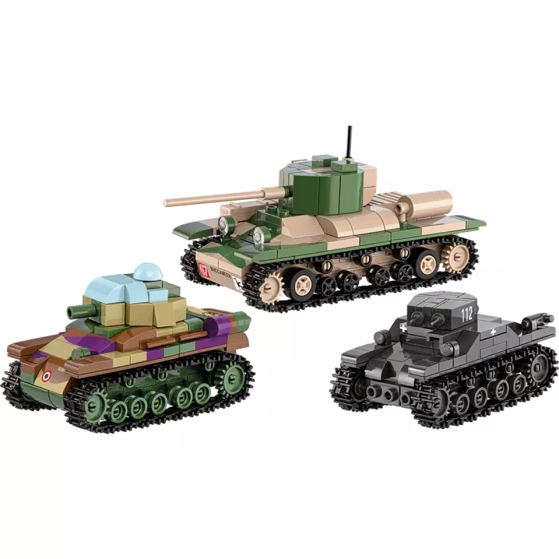 Building set COBI Renault R35 Valentine IX Panzer I 595 pieces
