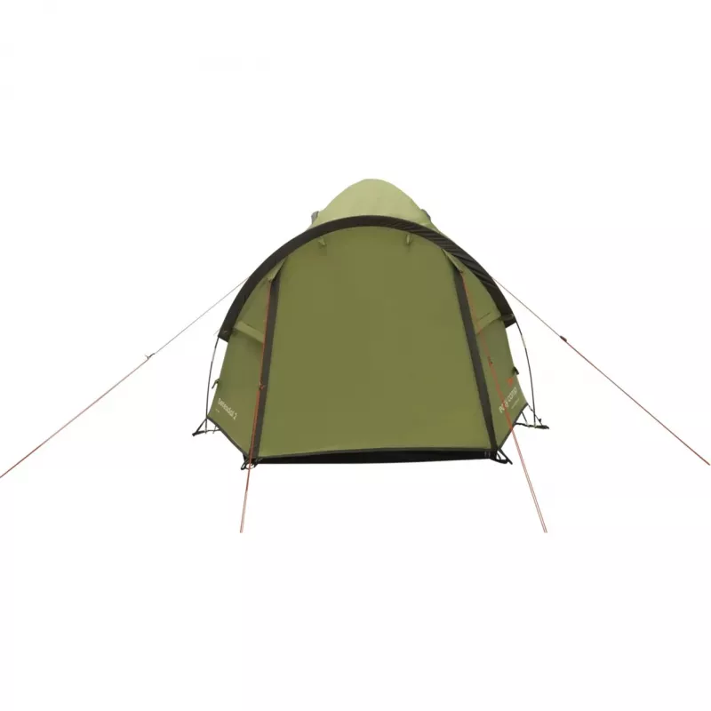 Easy Camp Setesdal 2 dome tent (olive green, with tunnel porch, model 2025)