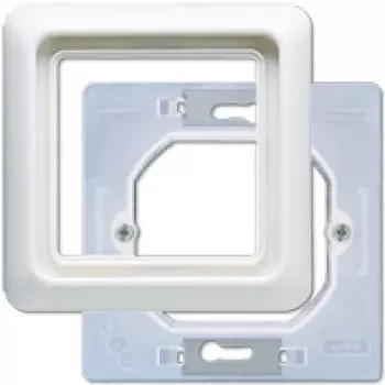 Wall switch cover plate JUNG CD 681 WU WW White thermoplastic for modular frames