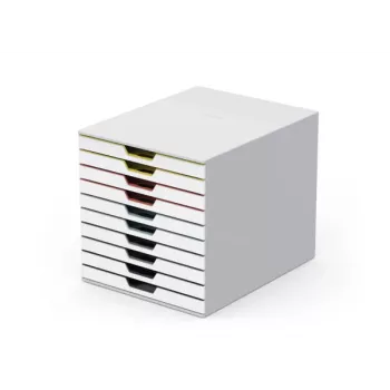 File storage box Durable VARICOLOR Mix 10 Plastic Multicolour White 763027