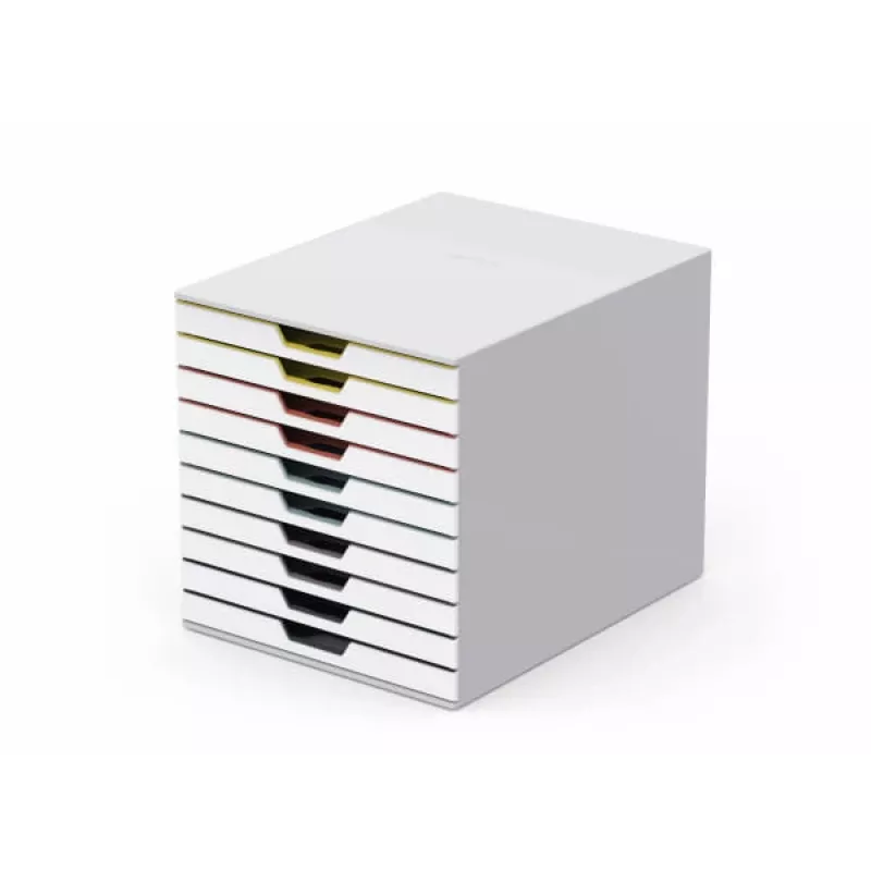 File storage box Durable VARICOLOR Mix 10 Plastic Multicolour White 763027