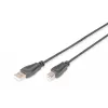 Digitus ASSMANN - USB Cable - USB Type A, 4-pin (M) - USB Type B, 4-pin (M) - 50 cm (USB/USB 2.0) - Black (AK-300105-005-S)