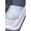 Litter box DIAMENTIQ Bonita grey plastic 571×392×209 mm, 1 kg