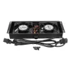 Cooling fan Extralink 2 FANS ROOF COOLING UNIT 220V AC Black Metal
