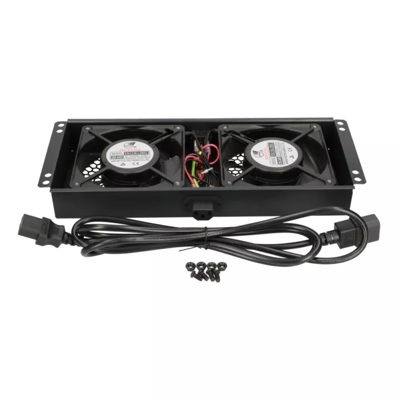 Cooling fan Extralink 2 FANS ROOF COOLING UNIT 220V AC Black Metal