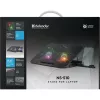 Notebook cooling pad DEFENDER NS-510 with 2 fans, 2×USB ports and RGB lighting