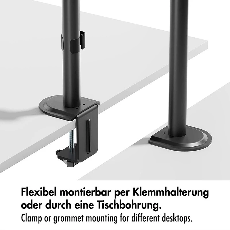 Monitor mount 17-32, 9 kg max., black