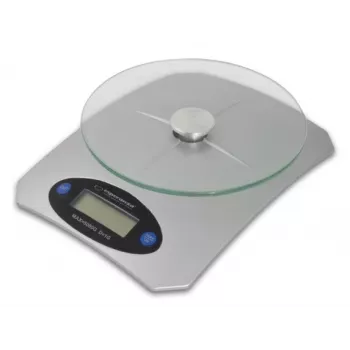 Electronic kitchen scale ESPERANZA Avocado Grey — 5 kg capacity, bamboo platform, g/lb/oz units