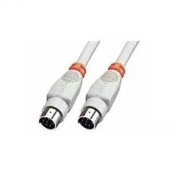 Lindy 8 Pin Mini DIN Cable 2 m parallel cable Grey