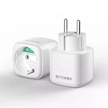Smart socket BlitzWolf BW-SHP15 ZigBee 3680W — in-wall Wi‑Fi/ ZigBee compatible power outlet