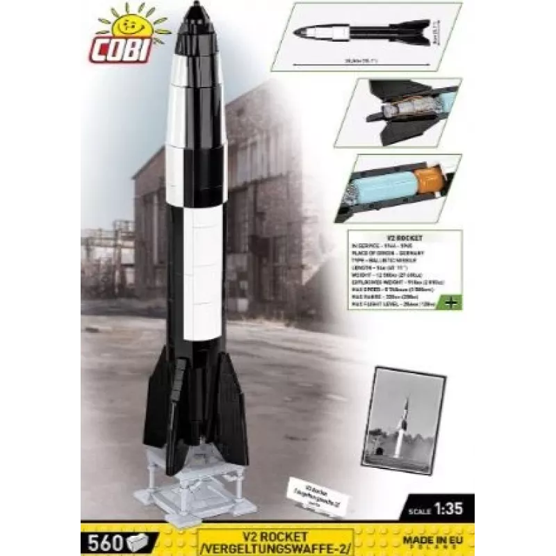 Building set COBI V2 Rocket 560 pieces World War II