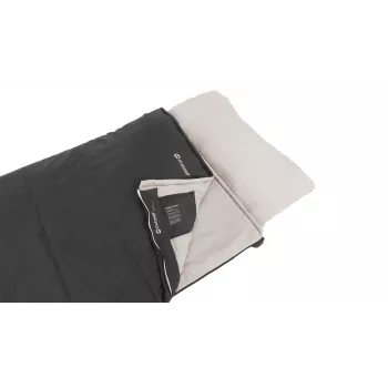 Sleeping bag Outwell Contour Prime Adult rectangular 850×2200 mm polyester Dark Grey