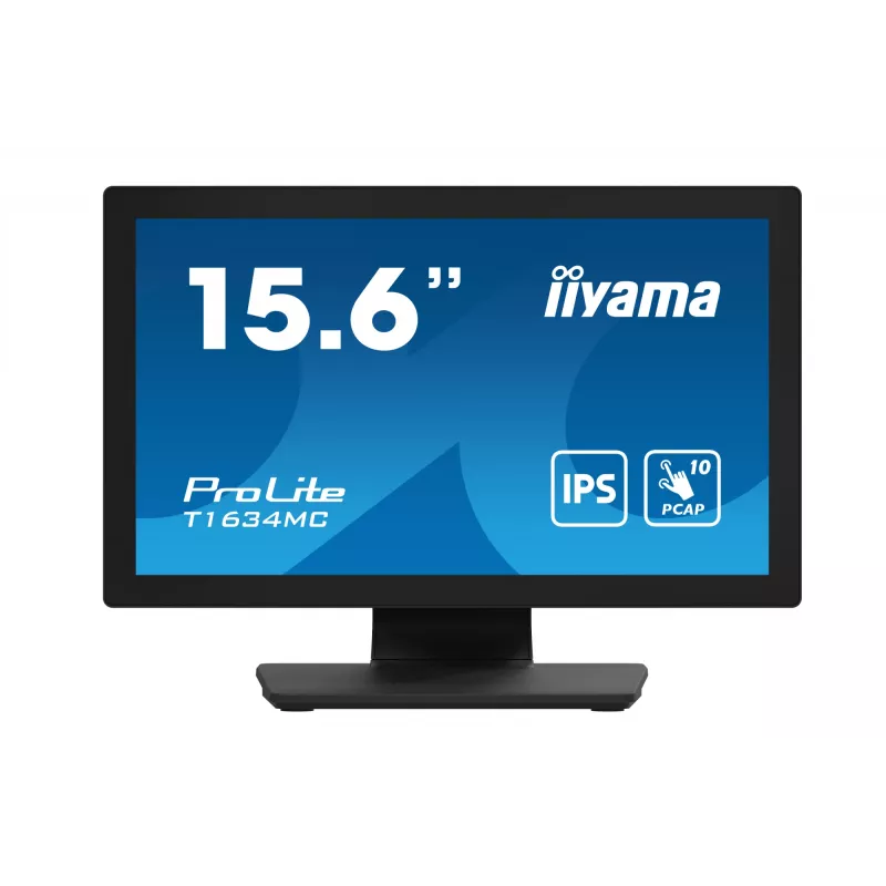 iiyama ProLite T1634MC-B1S computer monitor 39.6 cm (15.6 inch) 1920 x 1080 pixels Full HD LED Touchscreen Black