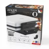 Waffle maker Adler AD 3085 — 1200 W, 2 rectangular waffles 9×13 cm, adjustable temperature, nonstick plates