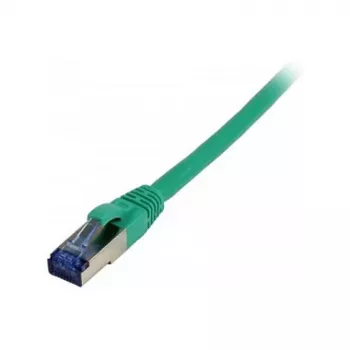 Patch cable RJ45 - CAT6A 500Mhz - 0.25m - green - S-STP(S/FTP) - TPE/LSZH(Superflex) - AWG26 - Syner