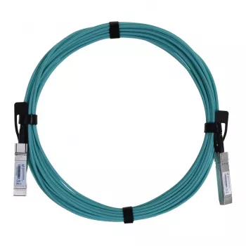 Fibre optic/AOC cable UBIQUITI UACC-AOC-SFP10-5M SFP+ to SFP+, 10 Gbit/s, 5 m, 850 nm, PVC jacket, aquamarine