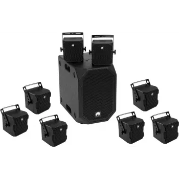 Omnitronic audio equipment set BOB-10A with 8x BOB-4 (model 20000534)