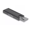 SSD enclosure DeLOCK External USB Type-C Combo Enclosure for M.2 NVMe PCIe or SATA SSD tool free