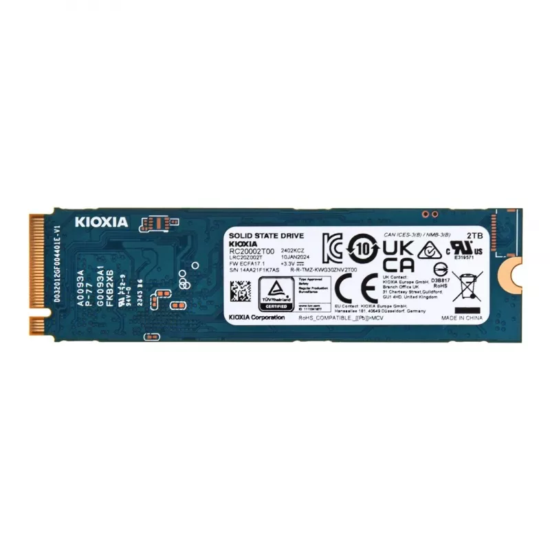 SSD disk Kioxia 2 TB M.2 PCI Express 3.1a NVMe EXCERIA G2