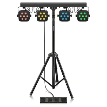 Behringer STAGE TRI LED BUNDLE ST1 Set 4xLEDPAR with controller + Stand